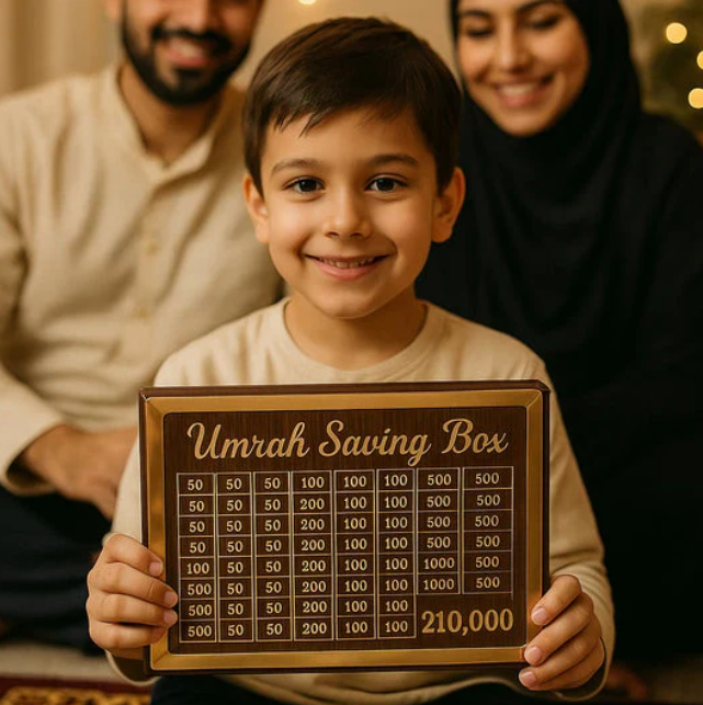 Umrah Saving Box Save- 210,000 For Umrah