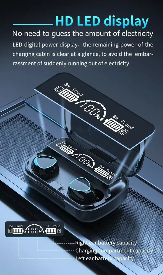 M10 TWS Wireless Earbuds with Touch Control