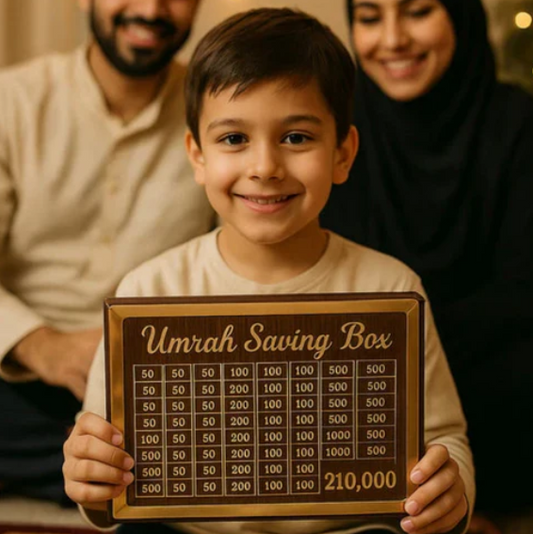 Umrah Saving Box Save- 210,000 For Umrah