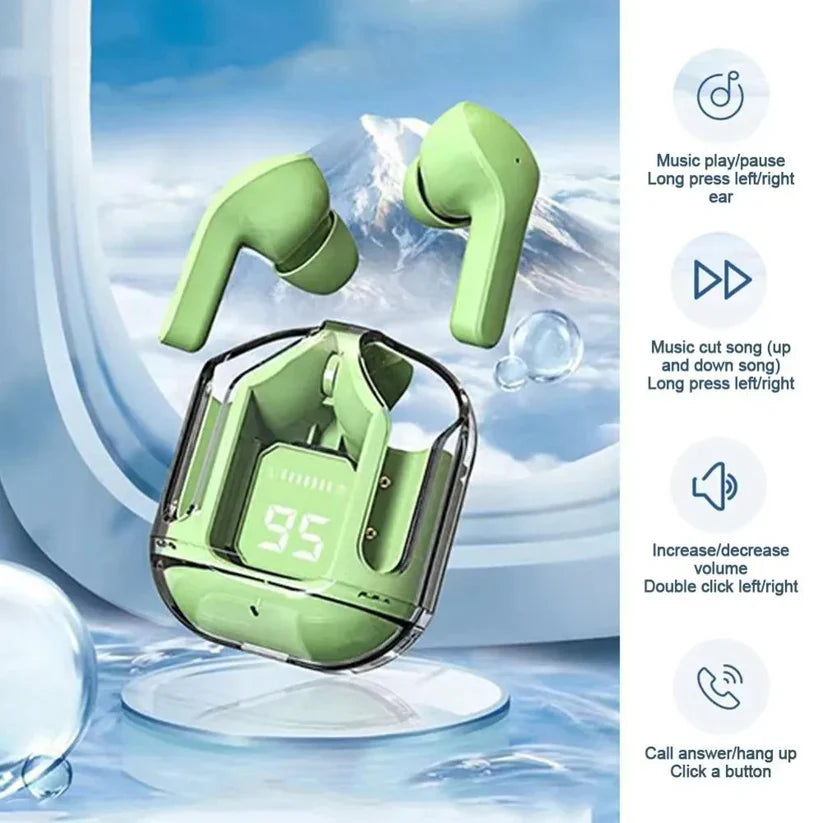 Smart LED Display TWS Wireless Earbuds